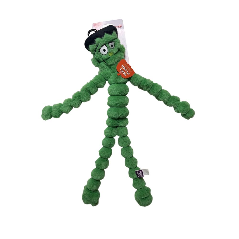 Multipet Crimpy Cuddler Frankenstein Halloween Dog Toy Plush Squeaker